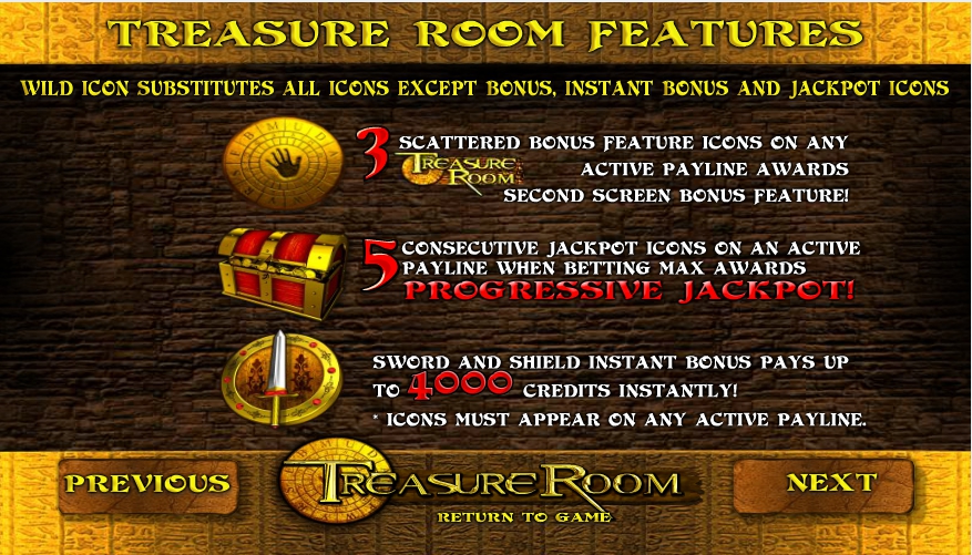 treasure room slot machine detail image 3